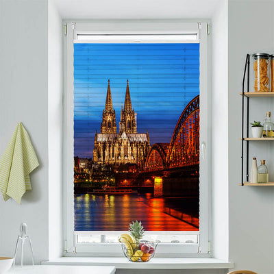 Plissee Motiv Koelner Dom