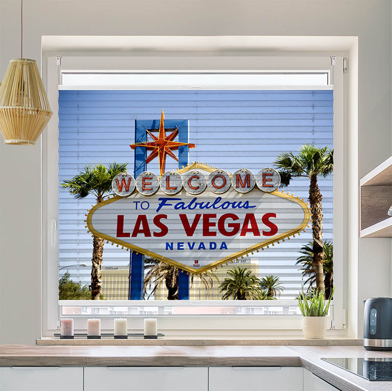 Plissee Motiv "Las Vegas"