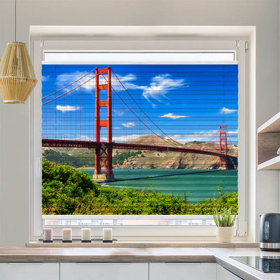 Plissee Motiv Golden Gate Bridge