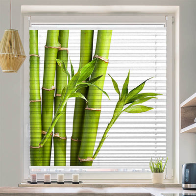 Plissee Motiv Bambus