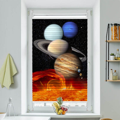 Plissee Motiv Planeten