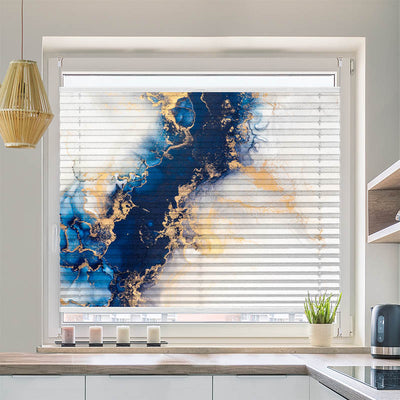 Plissee Motiv Abstrakte Kunst Marmortinte