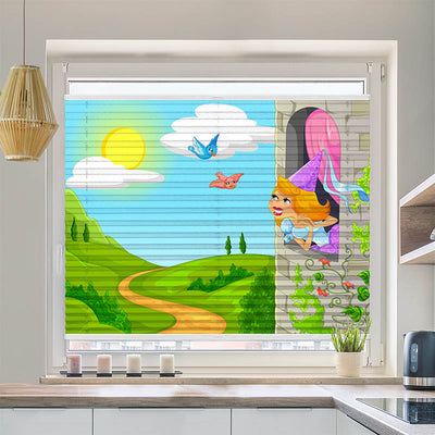 Plissee Motiv Prinzessin im Turm