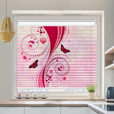 Plissee Motiv Schmetterlinge Grafik