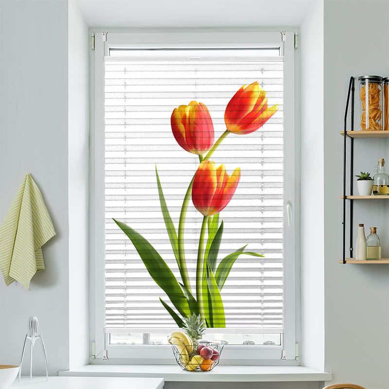 Plissee Motiv "Tulpen"