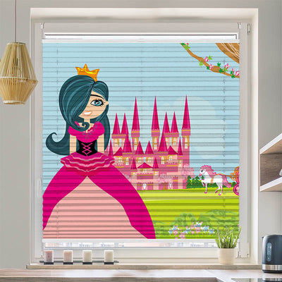 Plissee Motiv Prinzessin Vor dem Schloss