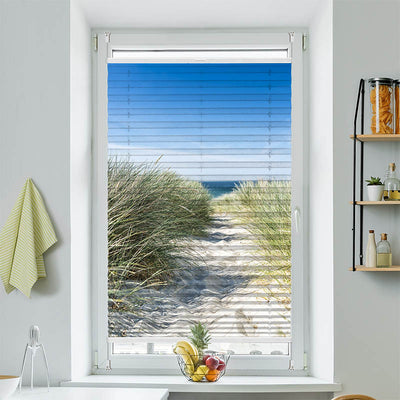 Plissee Motiv Duene Meer