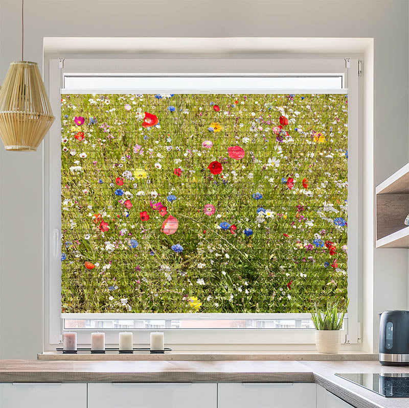 Plissee Motiv "Meer mit Blauem Himmel"