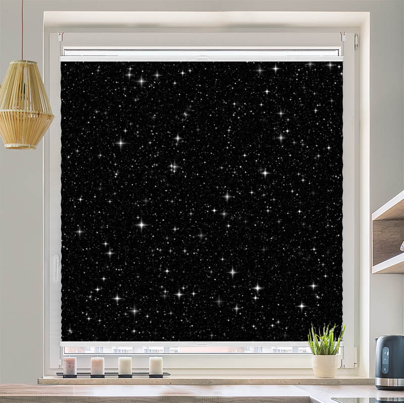 Plissee Motiv "Sterne Nachthimmel"