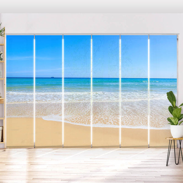Schiebegardine Motiv "Strand und Meer"