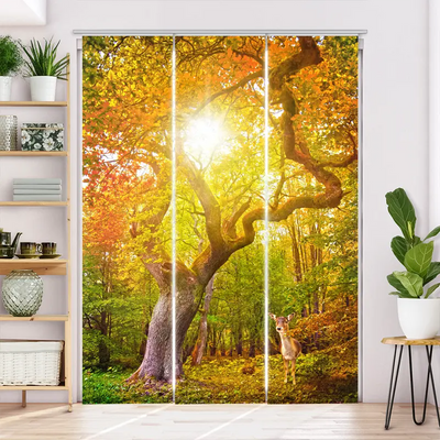 Schiebegardine Motiv  Herbst