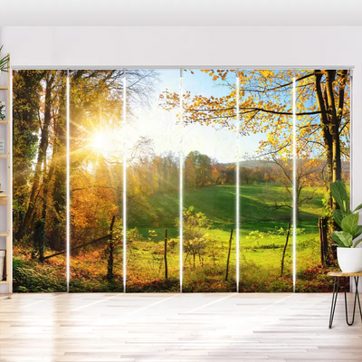 Schiebegardine Motiv Herbstlandschlaft