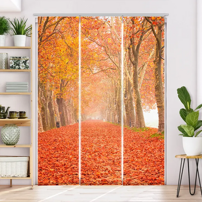 Schiebegardine Motiv  Herbstsee