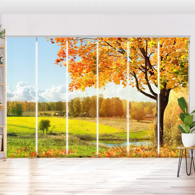 Schiebegardine Motiv Landschaft Im Herbst