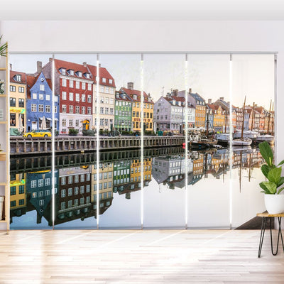 Schiebegardine Motiv Kopenhagen Nyhavn