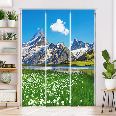 Schiebegardine Motiv Schweizer Alpen Bachalpsee