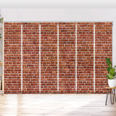Schiebegardine Motiv Alte Rote Ziegelmauer