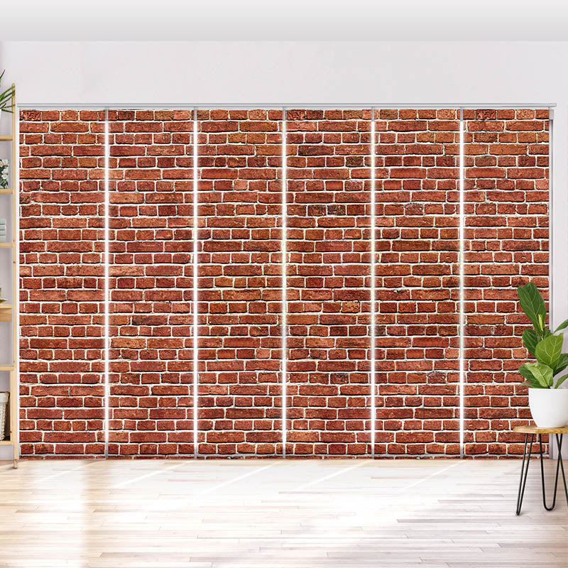 Schiebegardine Motiv Alte Rote Ziegelmauer