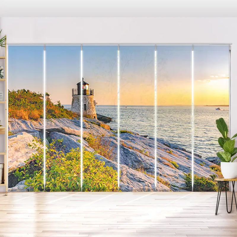 Schiebegardine Motiv Rhode Island Leuchtturm