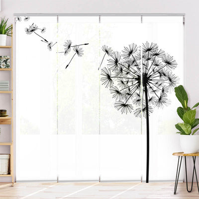 Schiebegardine Motiv Pusteblume Grafik