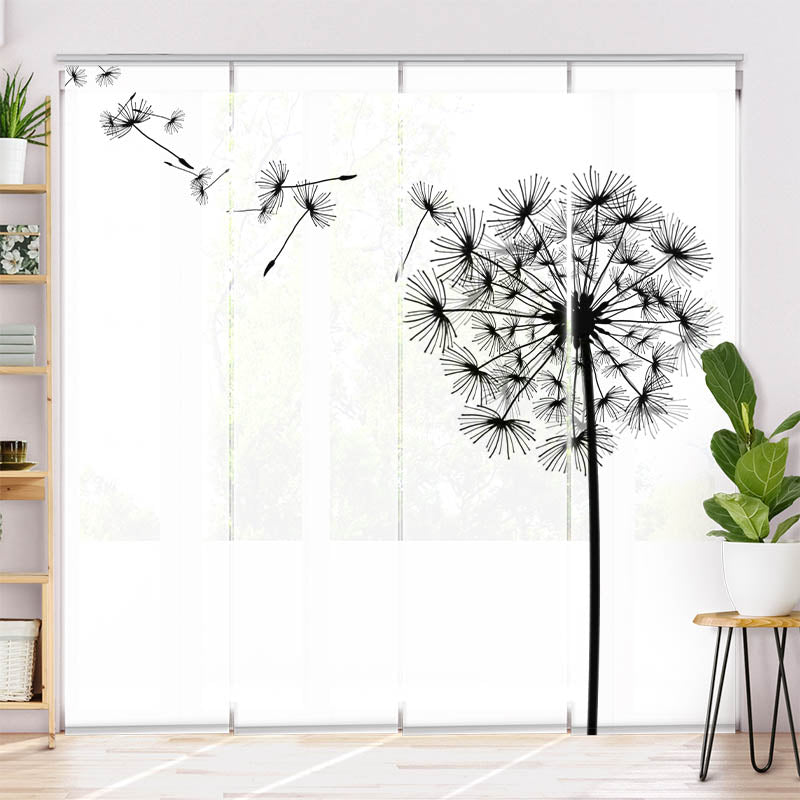 Schiebegardine Motiv Pusteblume Grafik