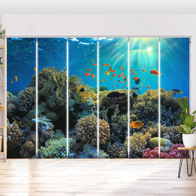 Schiebegardine Motiv Fische im Ozean