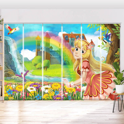 Schiebegardine Motiv Fee im Maerchenland