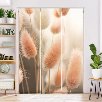 Schiebegardine Motiv Flauschiges Hasenschwanzgras