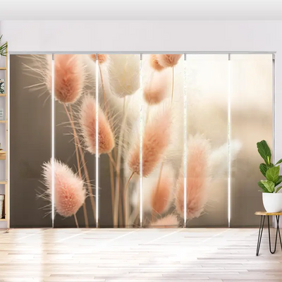 Schiebegardine Motiv Flauschiges Hasenschwanzgras