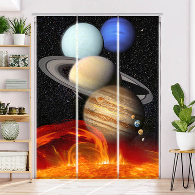 Schiebegardine Motiv Planeten
