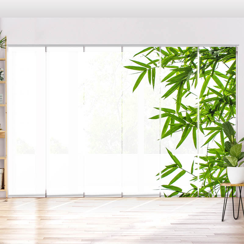 Schiebegardine Motiv Bambusblaetter Freigestellt