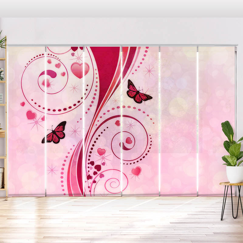 Schiebegardine Motiv "Schmetterlinge Grafik"