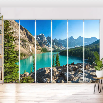 Schiebegardine Motiv Rocky Mountains Canada