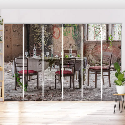 Schiebegardine Motiv Lost Place der Beelitzer Heilstätten