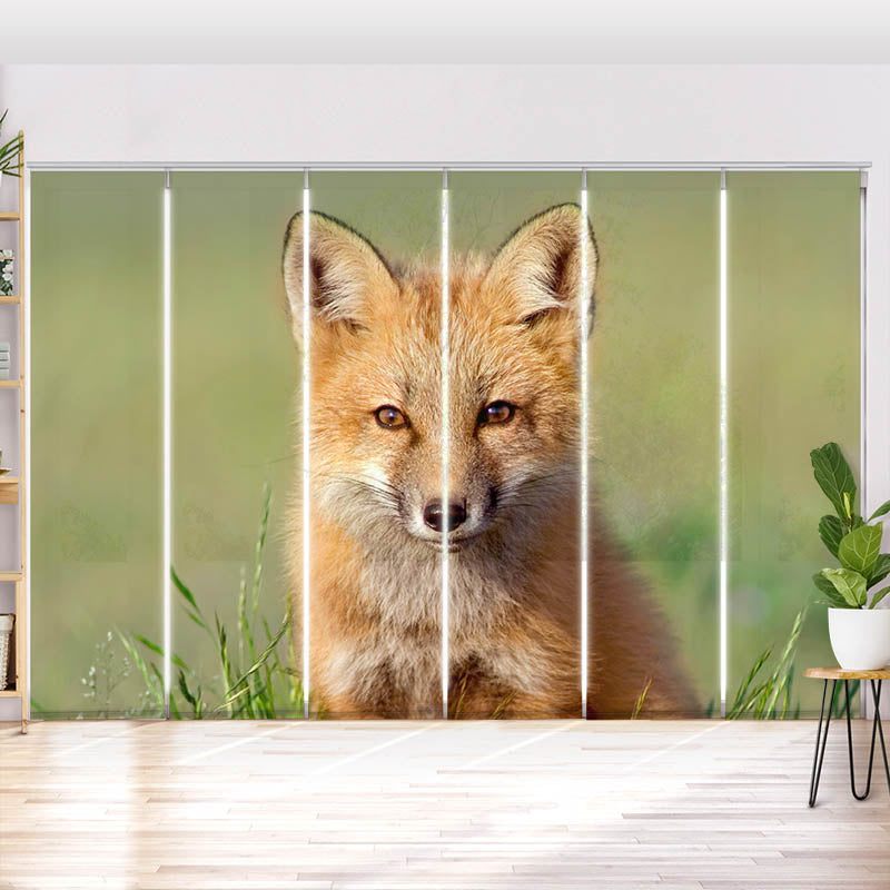 Schiebegardine Motiv "Eulen"