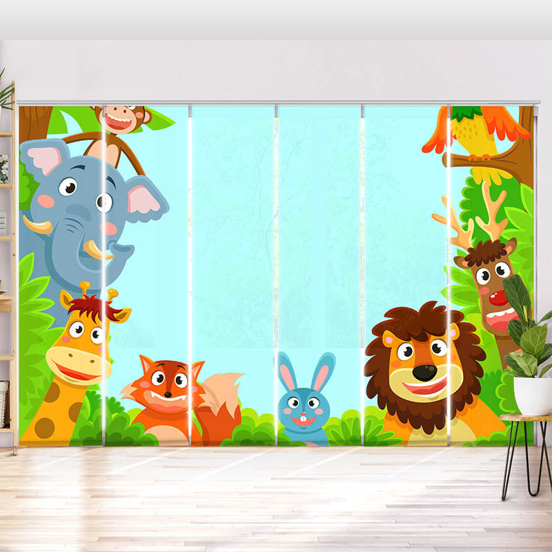 Schiebegardine Motiv "Wilde Tiere"