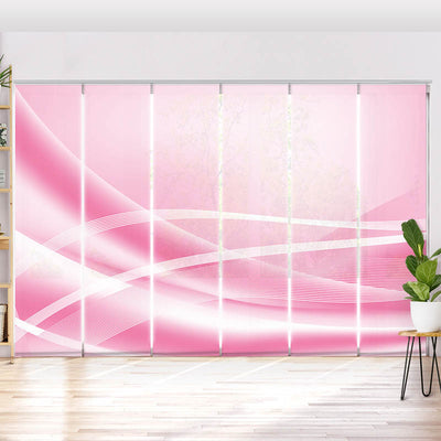 Schiebegardine Motiv Grafik Rosa