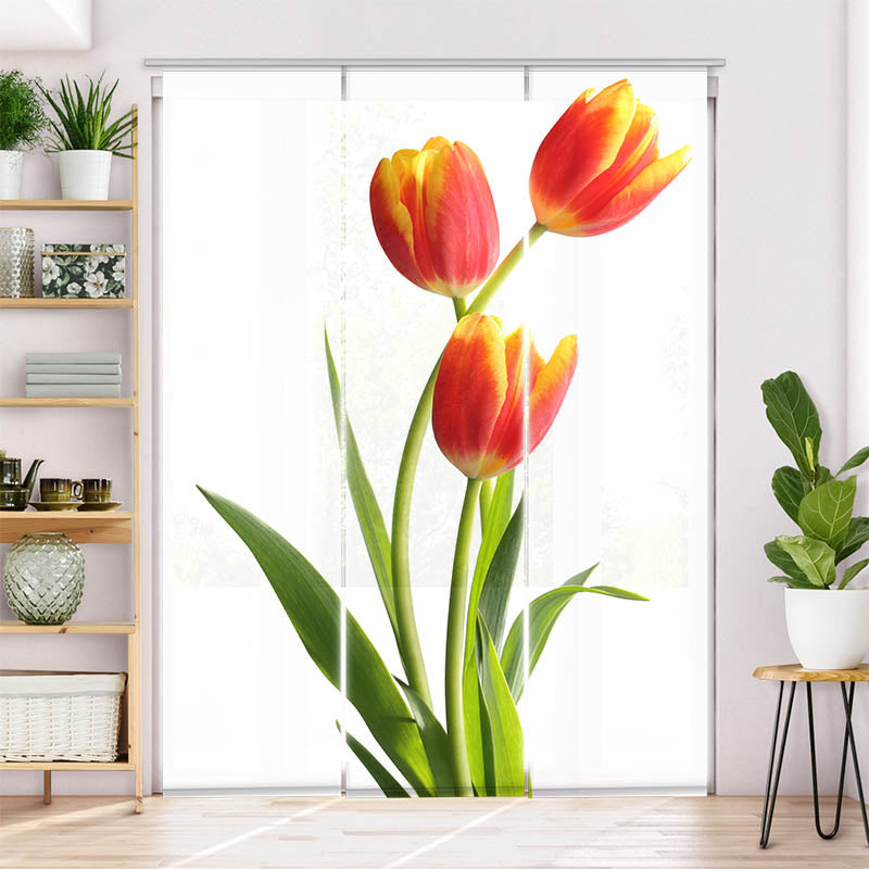 Schiebegardine Motiv "Tulpen"