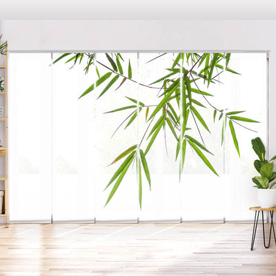 Schiebegardine Motiv Bambus von Oben