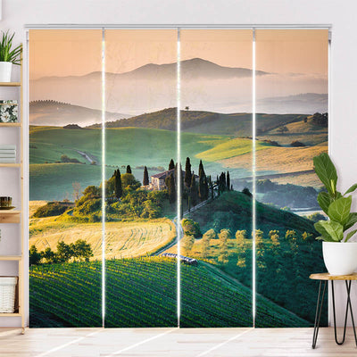 Schiebegardine Motiv Toskana
