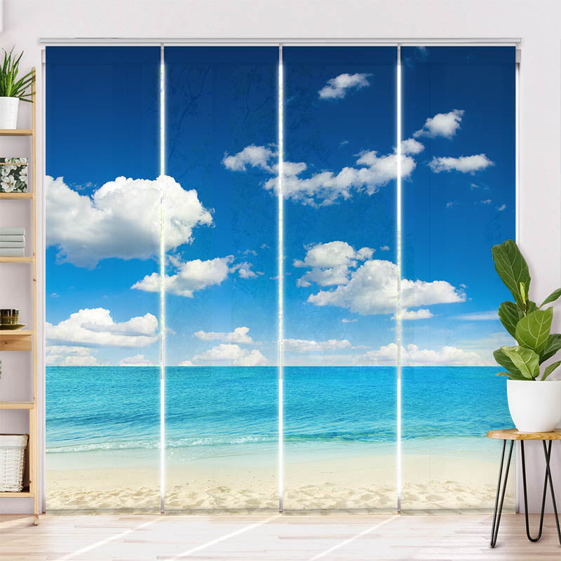 Schiebegardine Motiv "Wiese mit Wildblumen"