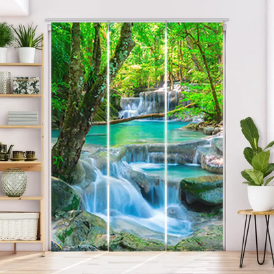 Schiebegardine Motiv Wasserfall im Wald in Thailand