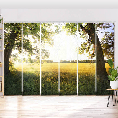 Schiebegardine Motiv Leuchtturm Meer