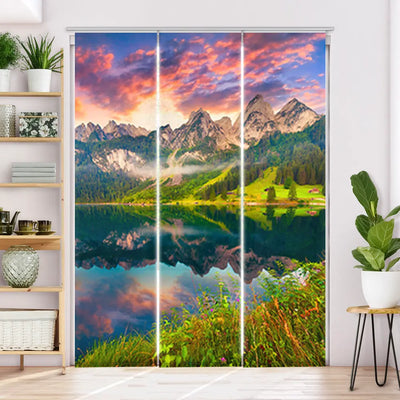 Schiebegardine Motiv Gosausee Berglandschaft