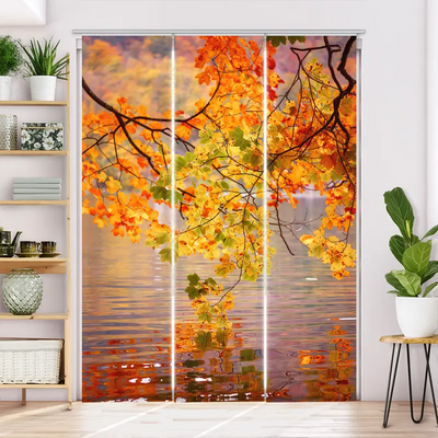 Schiebegardine Motiv  Herbstsee