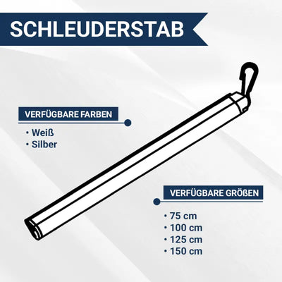 Schleuderstab für Schiebegardinen
