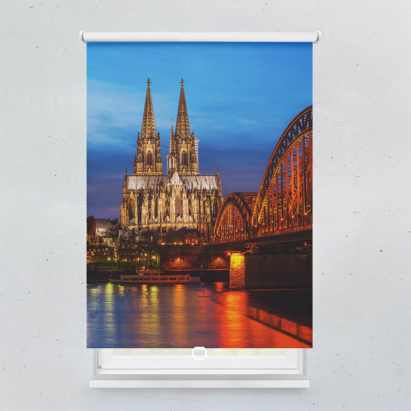 Plissee Motiv Koelner Dom