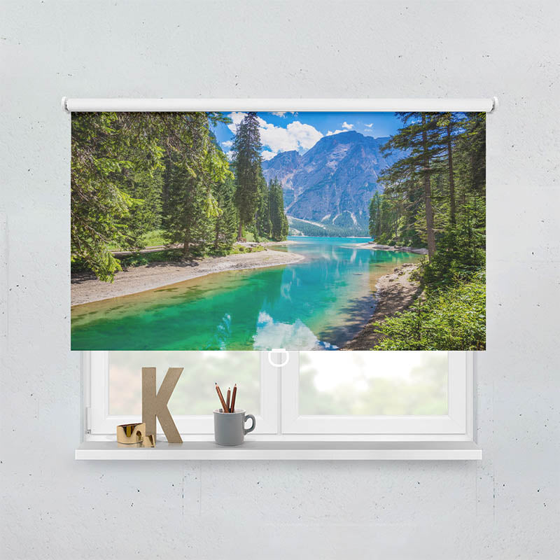 Plissee Motiv Pragser Wildsee