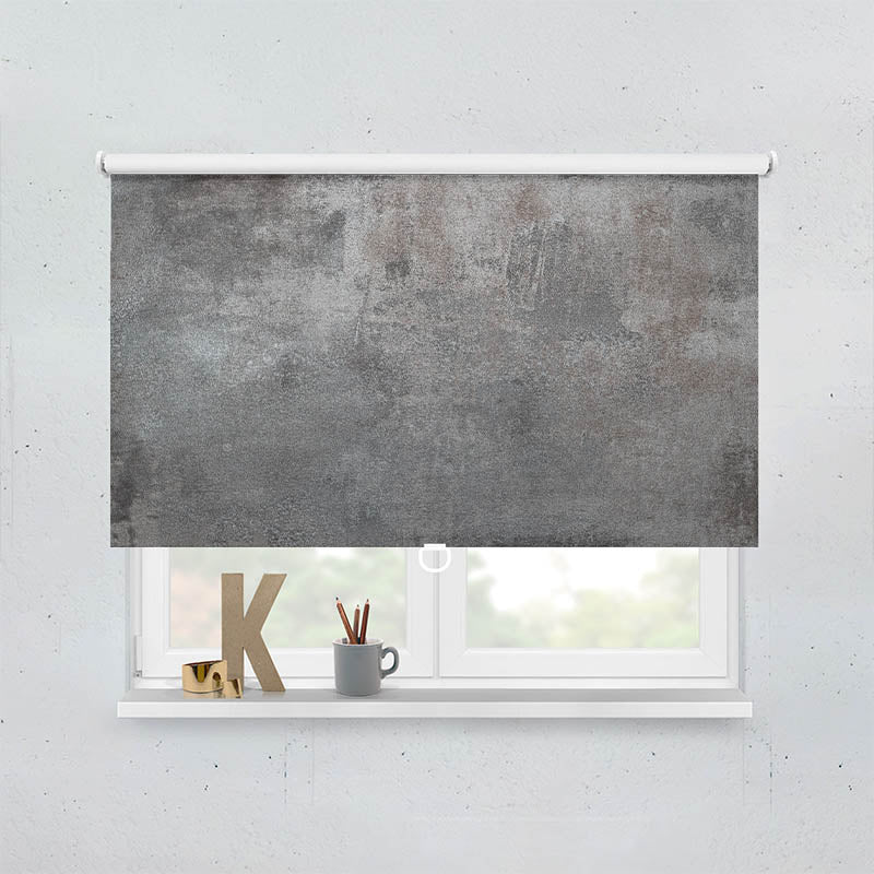 Plissee Motiv Beton Optik