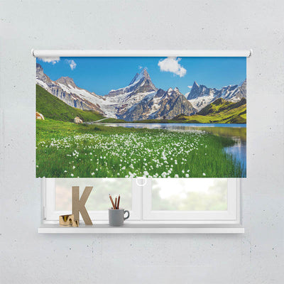 Plissee Motiv Schweizer Alpen Bachalpsee